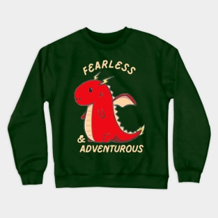 Fearless & Adventurous Cute Dragon Year of the Dragon 2024 Crewneck Sweatshirt